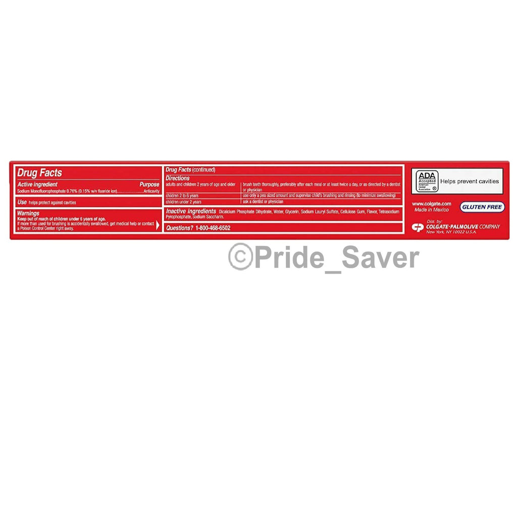 Colgate Anticavity Fluoride Toothpaste 8oz - Pack of 5, Fresh Mint Flavor