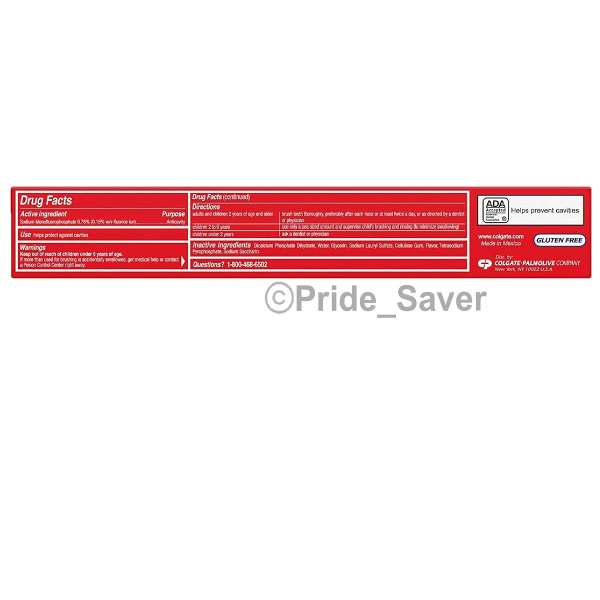 Colgate Anticavity Fluoride Toothpaste 8oz - Pack of 5, Fresh Mint Flavor