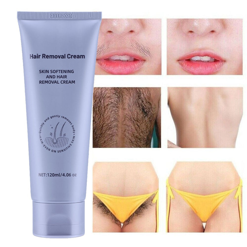 Painless Permanent Hair Removal Cream for Sensitive Skin - 120g
