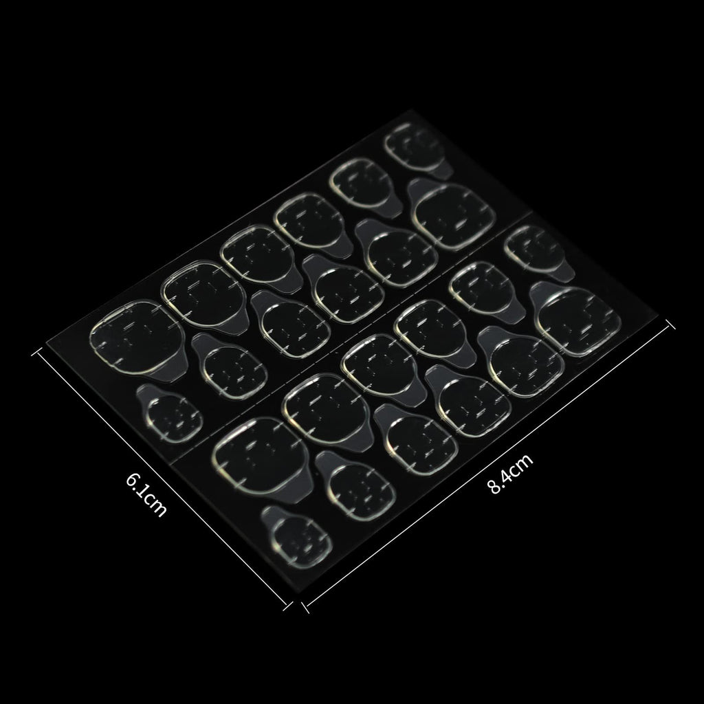240 Pcs Waterproof Nail Stickers & Adhesive Tabs for Press-On Nails