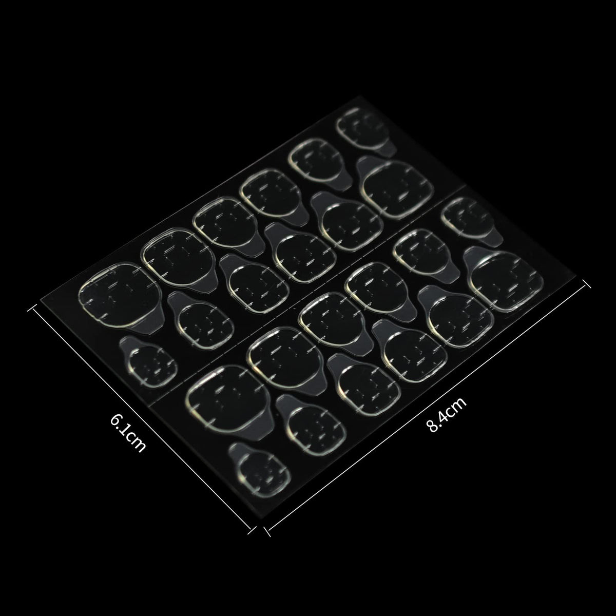 240 Pcs Waterproof Nail Stickers & Adhesive Tabs for Press-On Nails