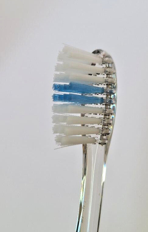 12 Pack Soft Compact Toothbrushes with Indicator Bristles - Small Head