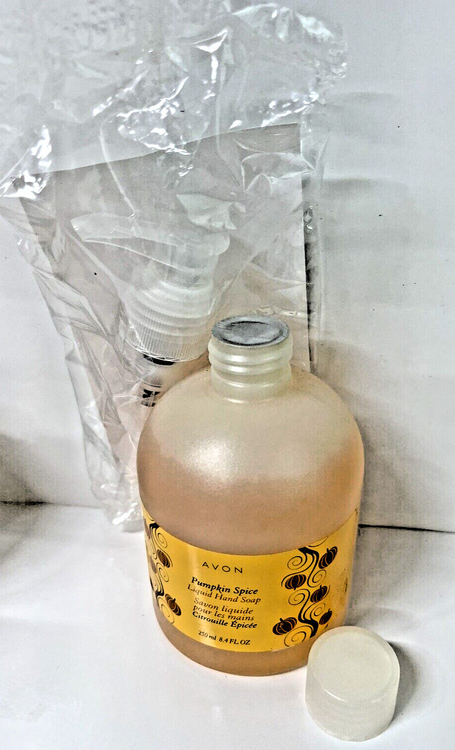 Pumpkin Spice Liquid Hand Soap with Pump - 8.4 oz - Avon Discontinued