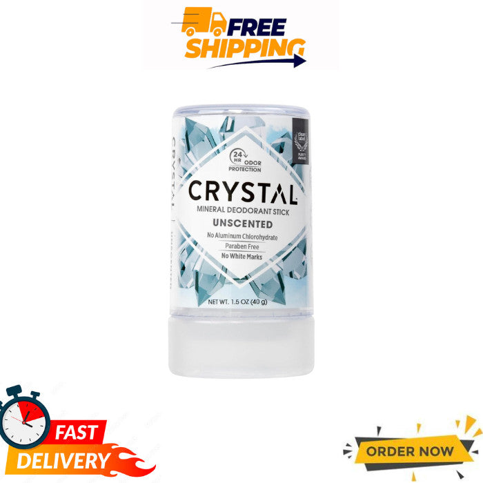 Crystal Mineral Deodorant Stick Travel Size - 1.5 Ounce Natural Odor Protection