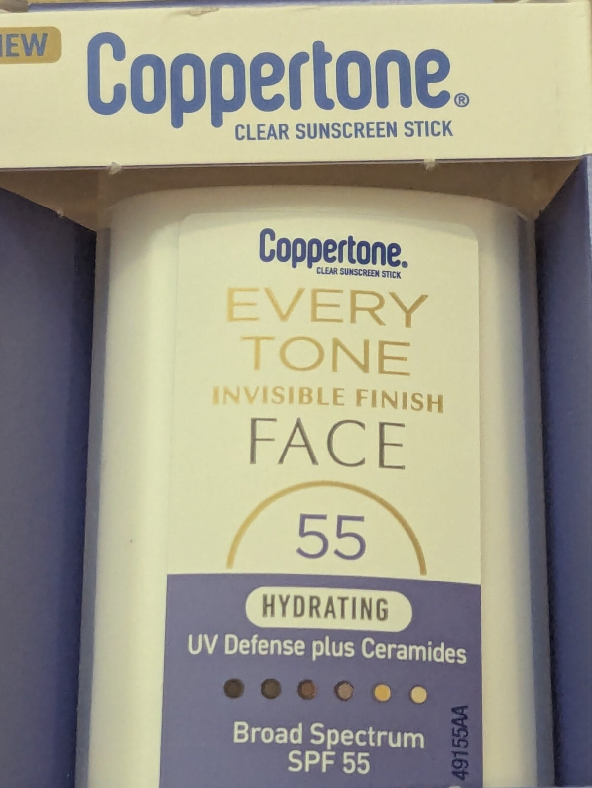 SPF 55 Sunscreen Face Stick - Travel Size, Hydrating, Broad Spectrum