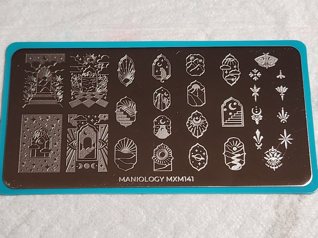 Nail Stamping Plate Manicure Maniology Mani X Me Lonely MXM141