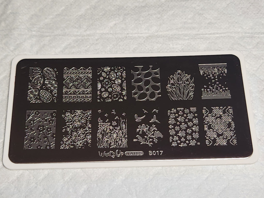 Spring Elation Nail Stamping Plate B017 for Creative Nail Art