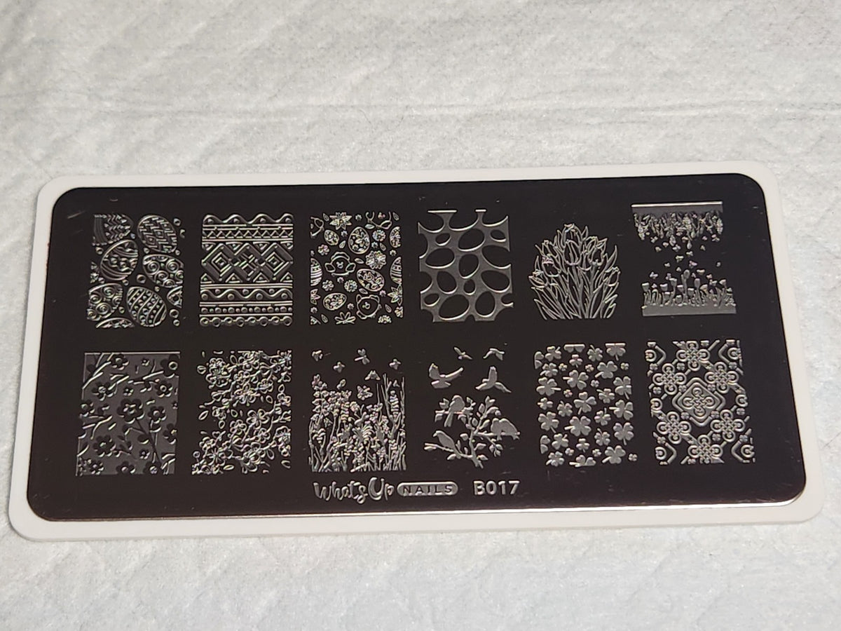Spring Elation Nail Stamping Plate B017 for Creative Nail Art