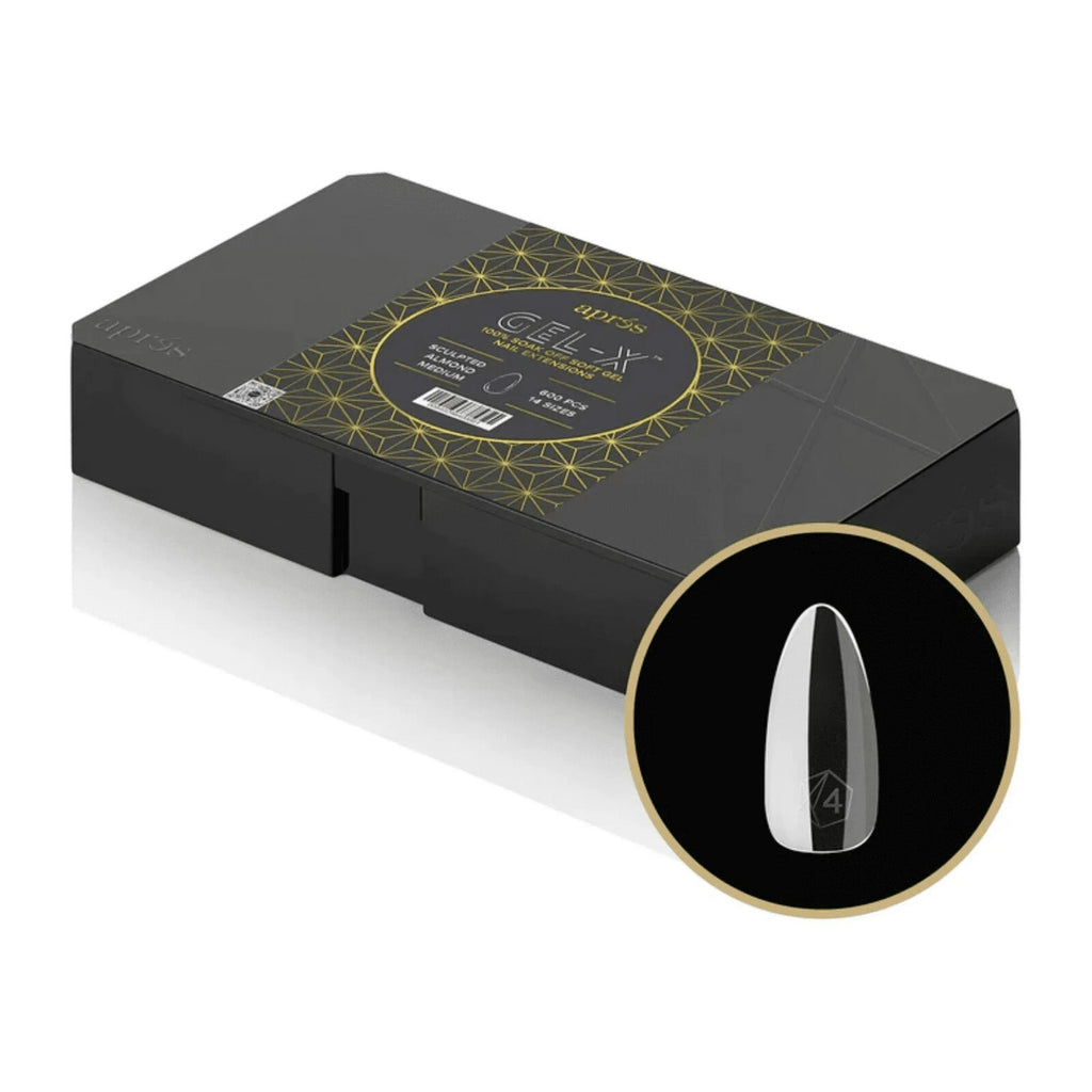Apres Gel-X Sculpted Almond Nail Tips - Medium, 600 Pieces