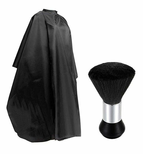 Professional Hair Cutting Cape & Styling Brush Set for Barbers and Salons