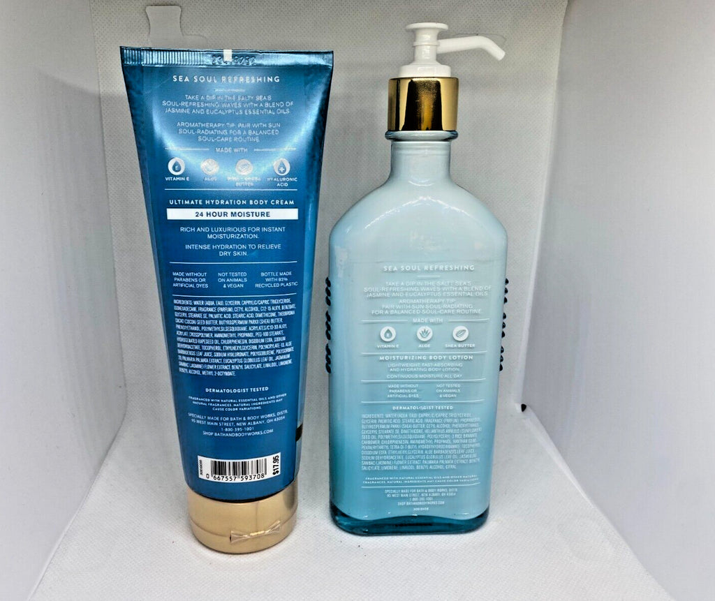 Body Lotion & Cream Set with Vitamin E, Aloe & Shea Butter - 2 Pieces