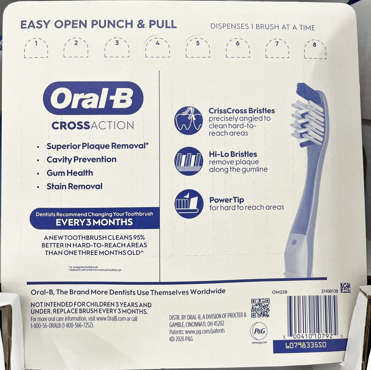 Manual Toothbrushes with Medium Bristles - Deep Clean, 8 Pack