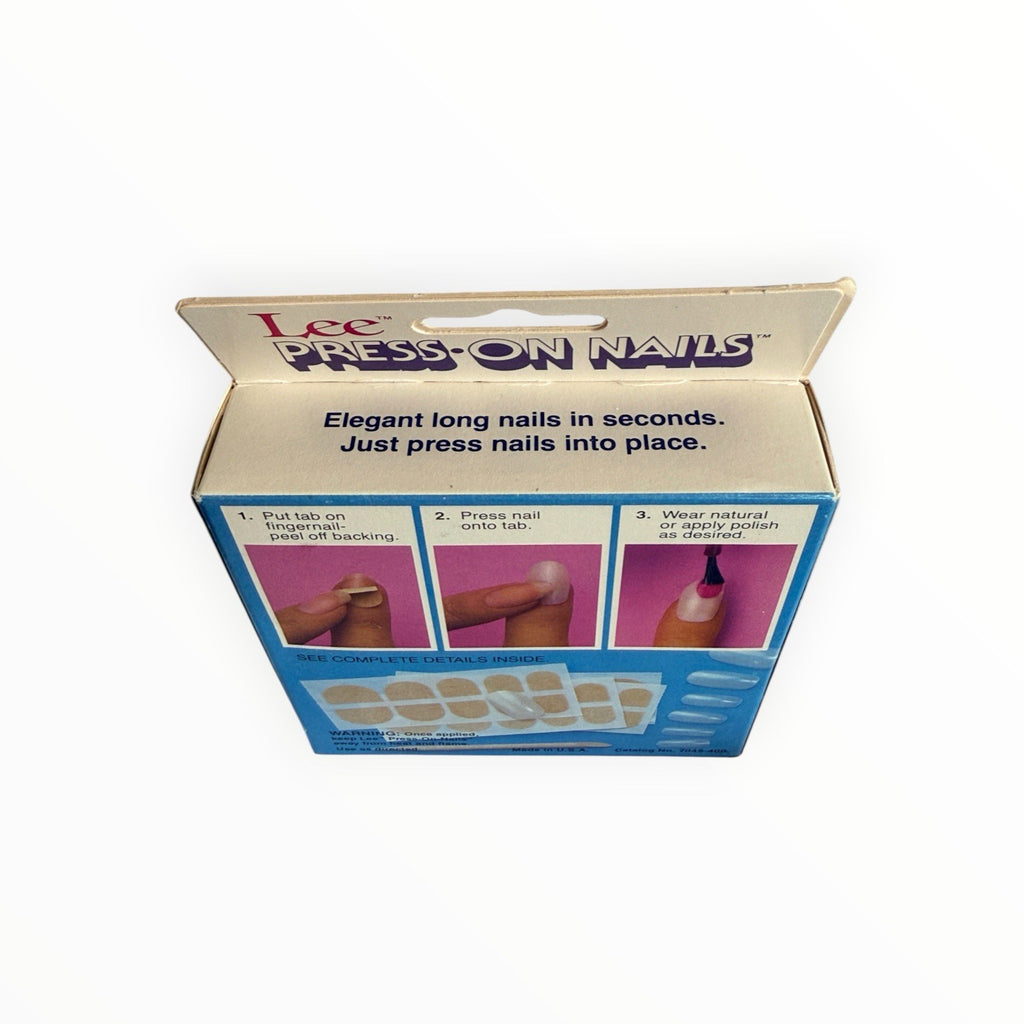 Press On Nails Natural Length 20 Full Set Vintage Sealed - Fake Nails