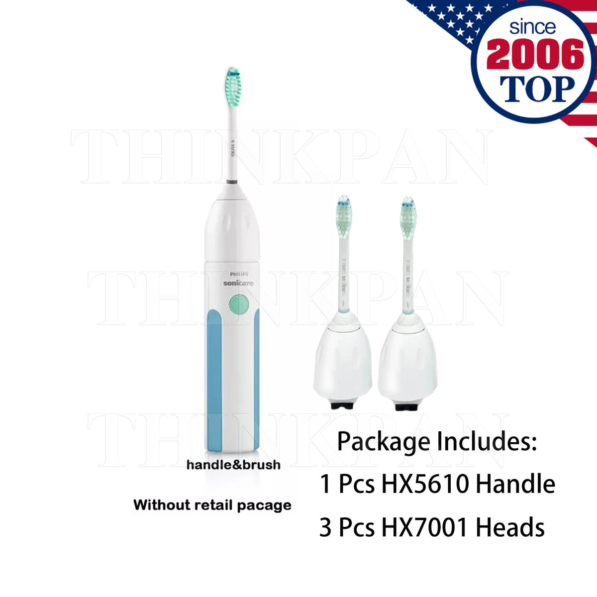 Electric Toothbrush with 2 Replacement Heads - Sonicare Essence HX5610/1