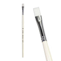Gel Nail Art Brush with White Wooden Handle - Professional Manicure Tool