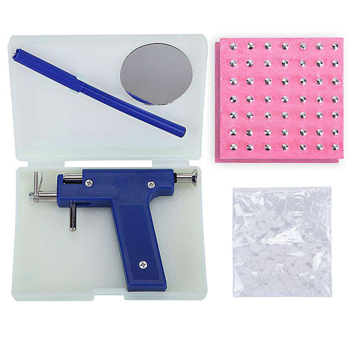 Professional Ear Piercing Gun Kit with 148 Studs & Accessories