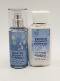 Travel Size Frosted Coconut Snowball Body Mist & Lotion Set