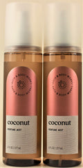 Bath & Body Works Coconut Perfume Mist Body Spray 6oz - Set of 2