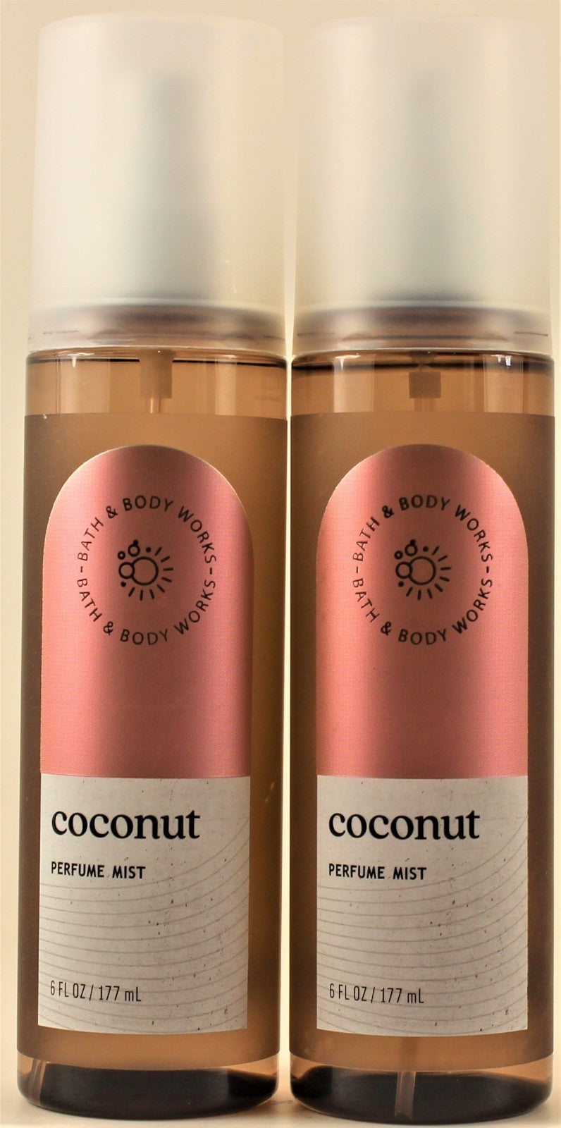 Bath & Body Works Coconut Perfume Mist Body Spray 6oz - Set of 2