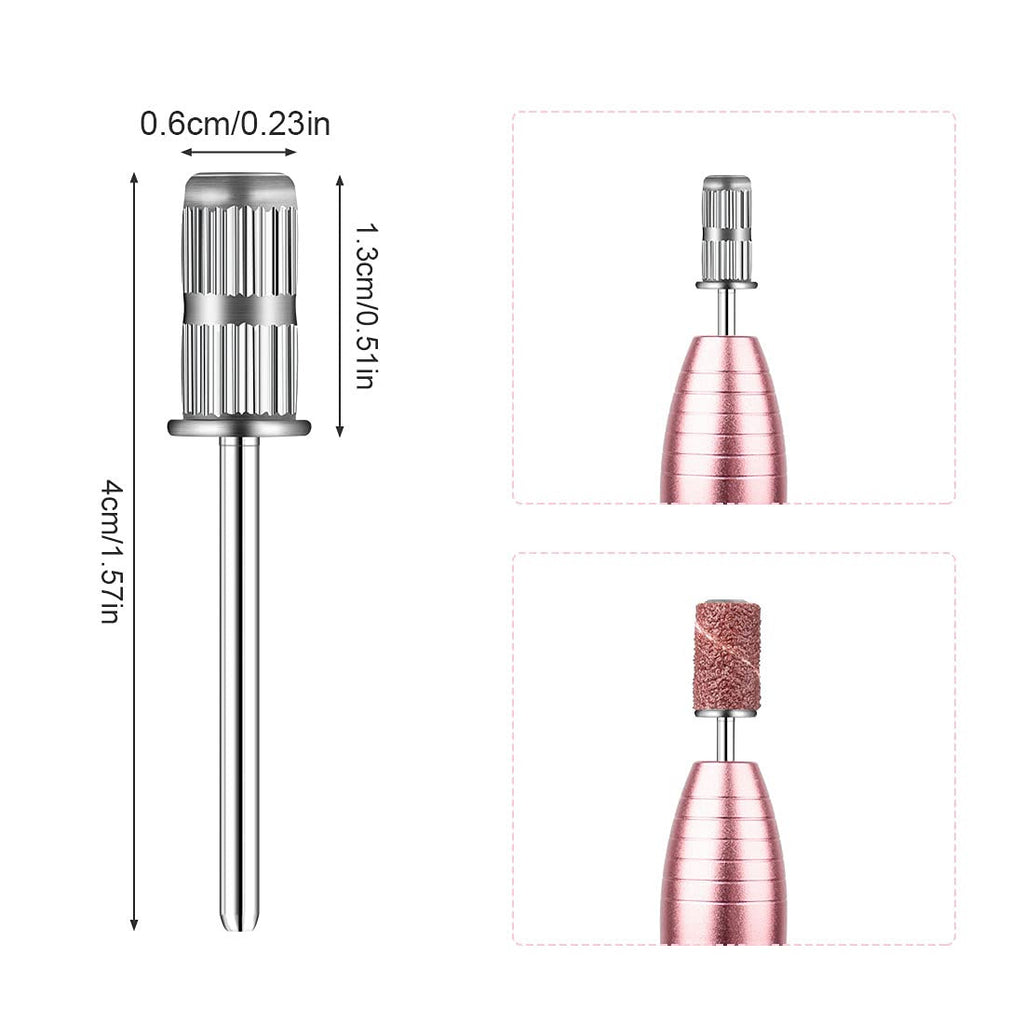 Nail Drill Bits Set - 10 Sanding Bands with 3/32 Inch Shank for Manicure & Pedicure