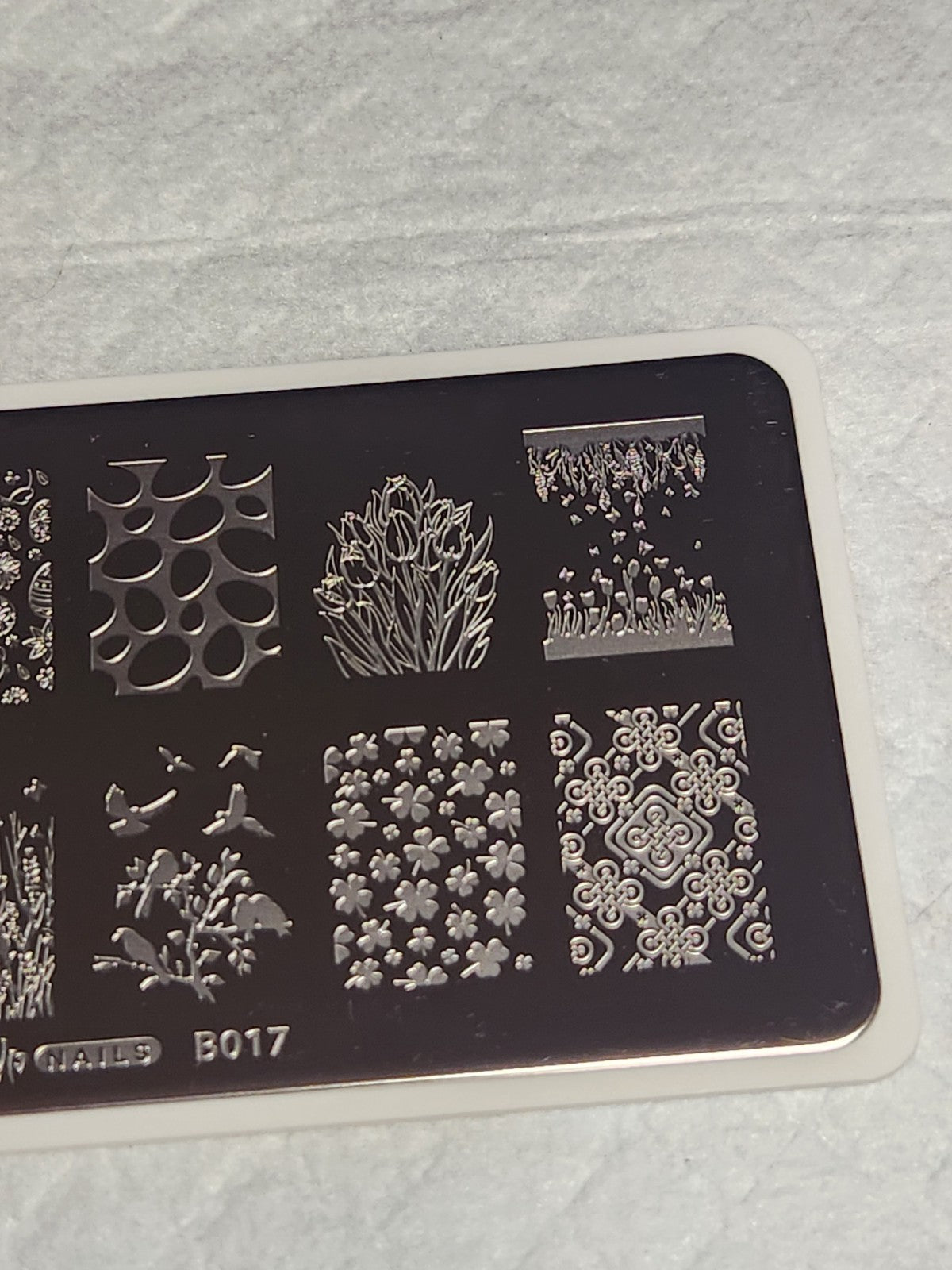 Spring Elation Nail Stamping Plate B017 for Creative Nail Art