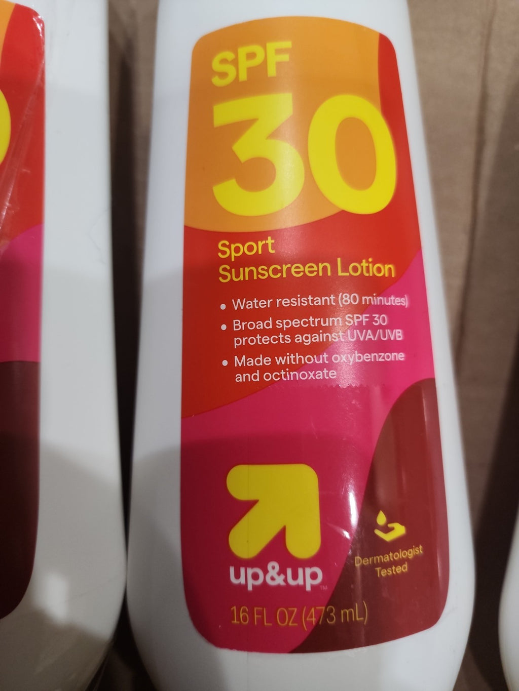Sport Sunscreen Lotion SPF 30 - 16oz, Waterproof & Broad Spectrum