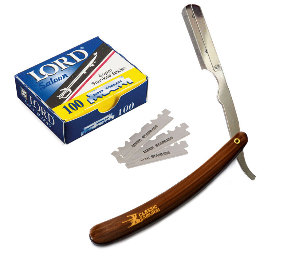Straight Razor Shavette with Replaceable Blades - Barber & Personal Grooming