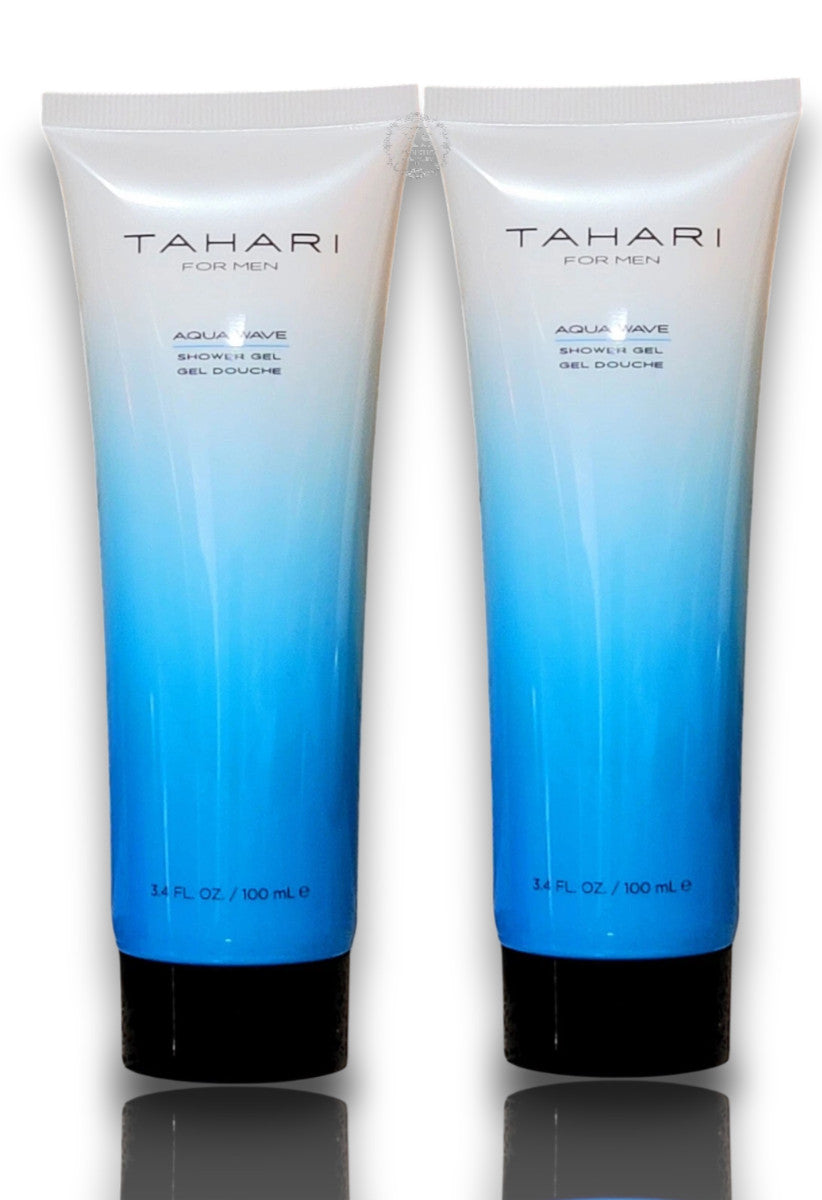 Tahari Aqua Wave Shower Gel Set - 3.4 oz Lot of 2, Fresh Fragrance