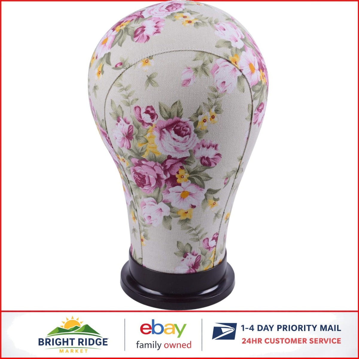 22 Inch Pedestal Mannequin Head for Hair Styling & Hat Display