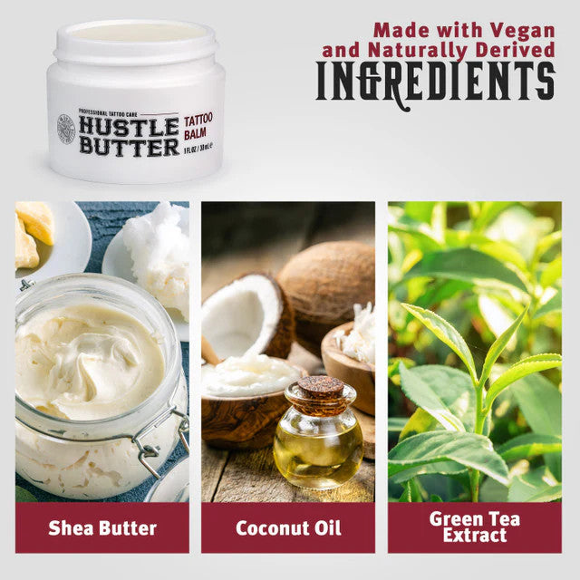 Hustle Butter Deluxe Tattoo Aftercare Cream 1oz Organic Healing Balm