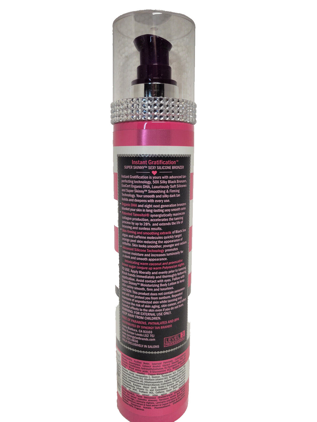 Instant Gratification Silicone Bronzer Tanning Lotion - Super Skinny, DHA Rich