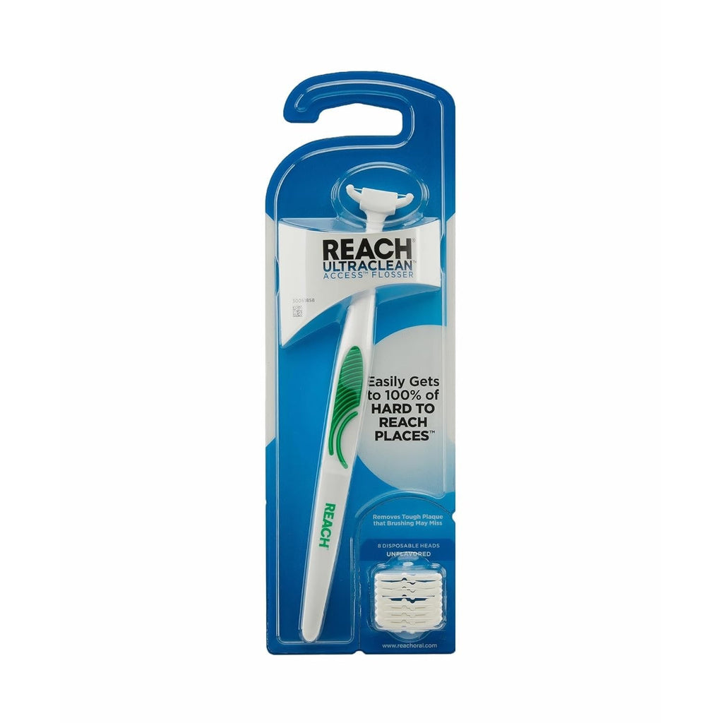 Reusable Flosser with Mint Refill Heads - Adult Oral Care Pack of 28