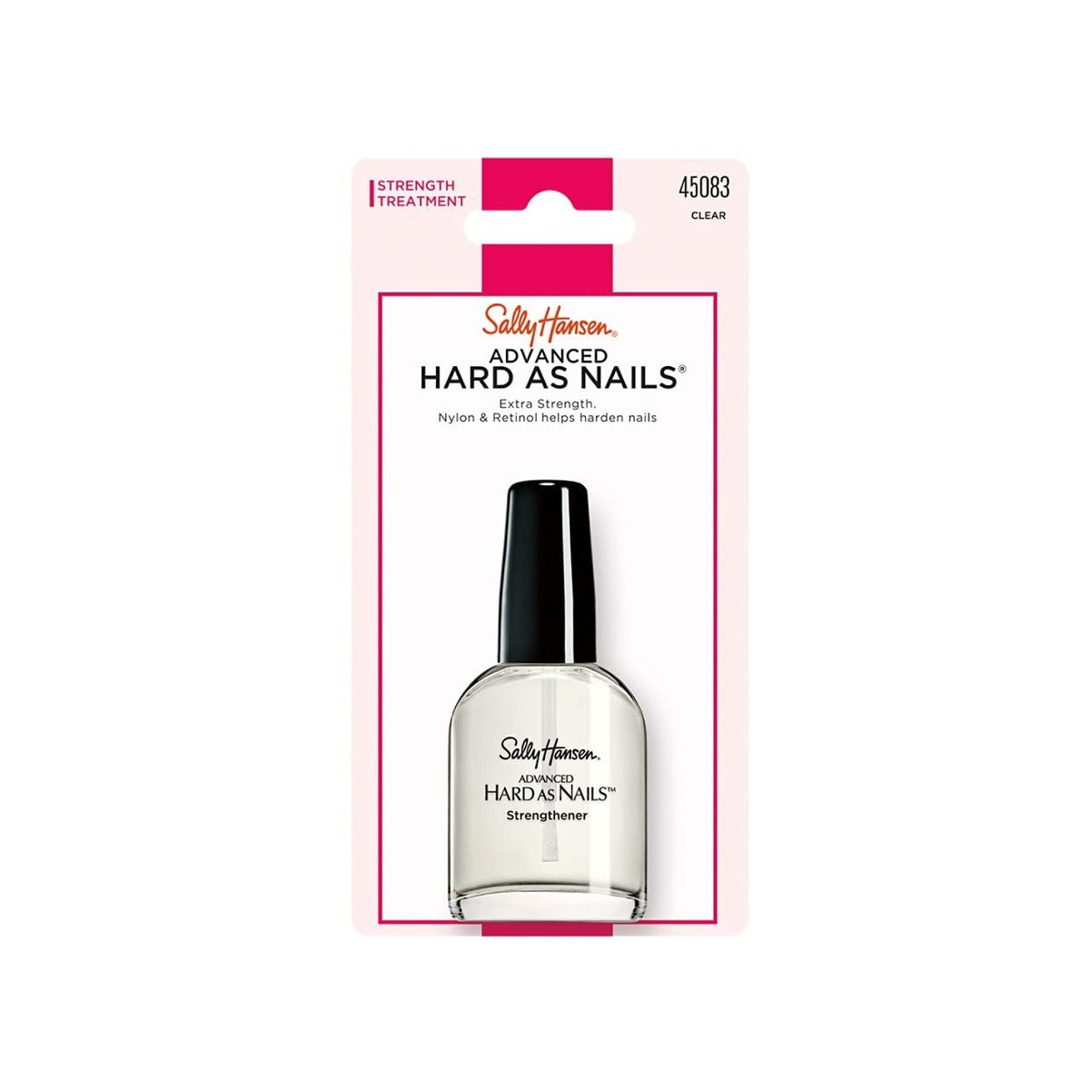 Clear Nail Strengthener with Retinol - Fast Dry, Chip-Resistant Nails
