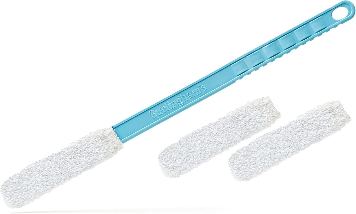 Long Handle Toe and Foot Towel Brush with Reusable Drying Covers – Foot Care Tool