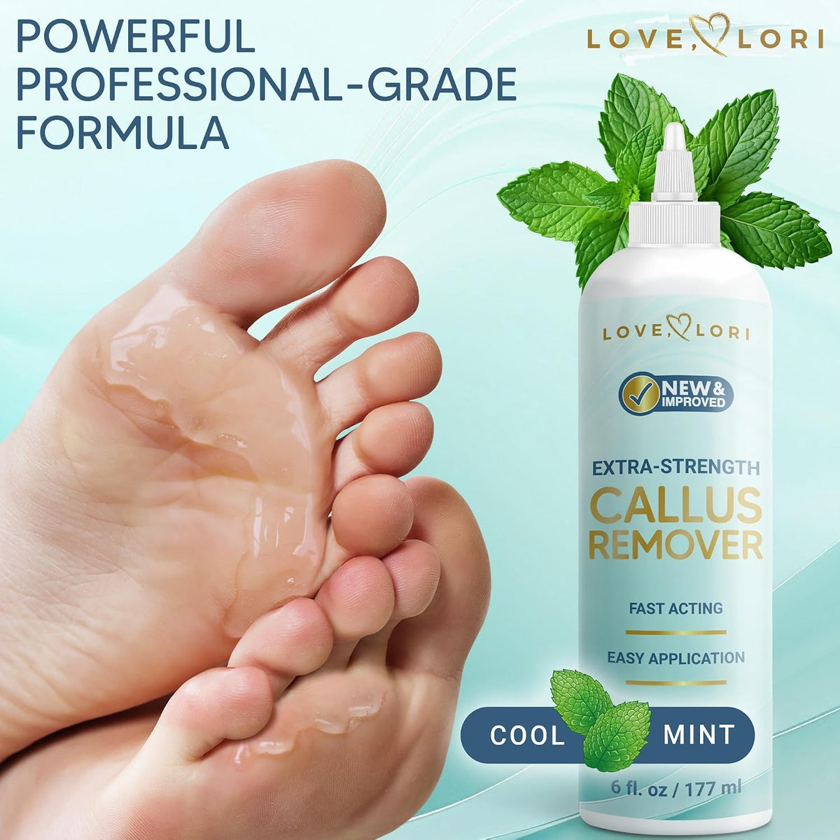 Extra Strength Foot Callus Remover Gel for Smooth Feet – 6Oz