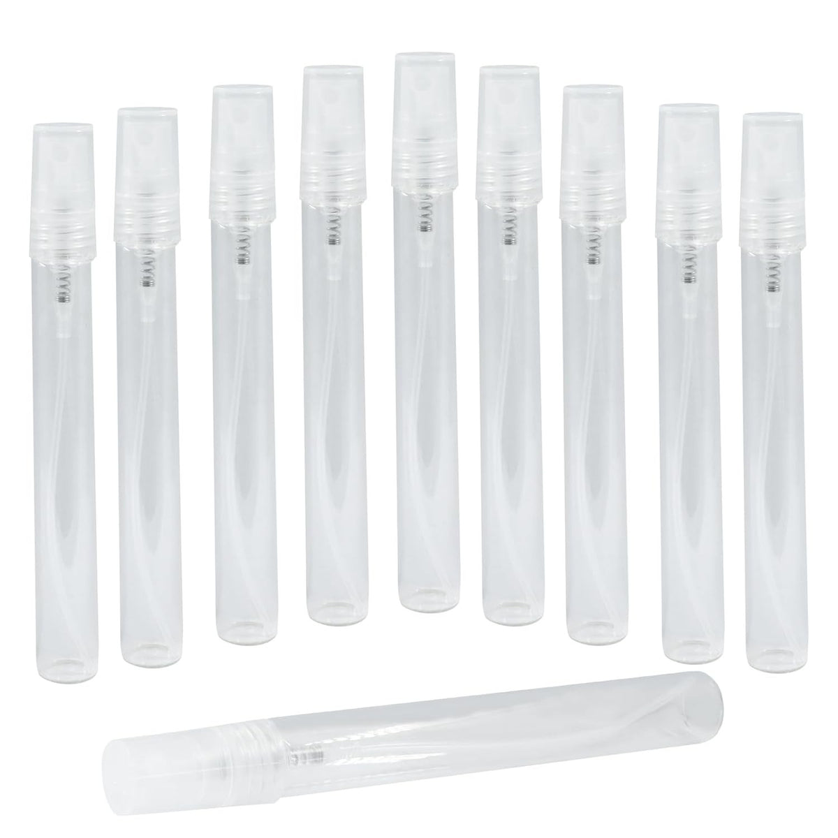 10ml Glass Refillable Spray Bottles - Pack of 10 Perfume Sample Containers