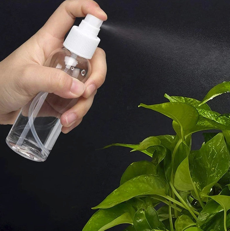 Refillable Clear Spray Bottles Set - Travel Perfume & Disinfectant Containers