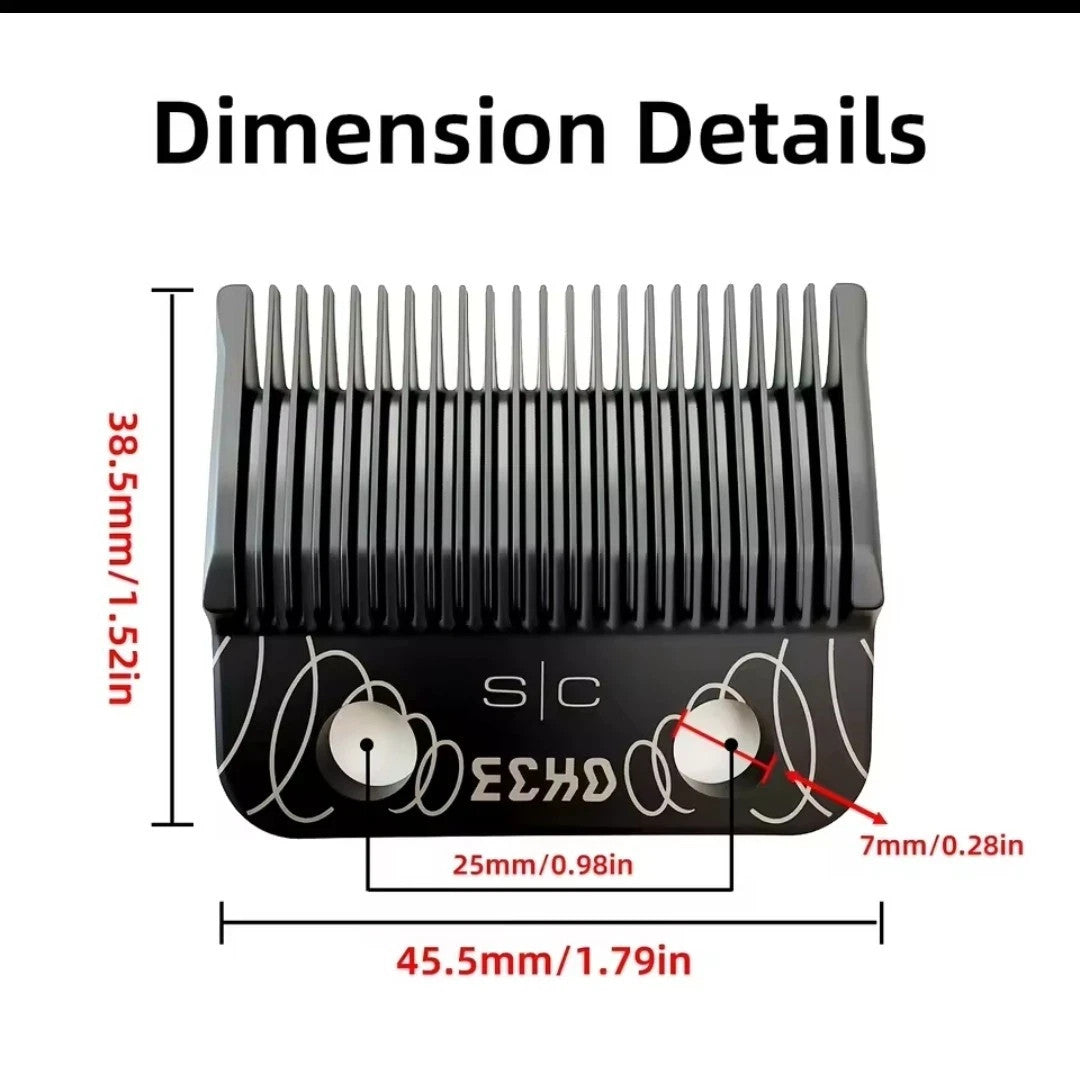 Professional DLC-Coated Fixed Blade & Shallow Tooth Cutter Set for Clipper Maintenance