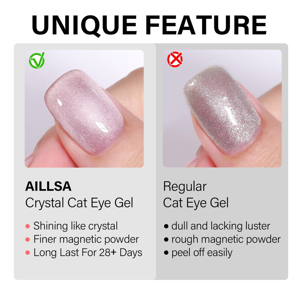 Cat Eye Gel Nail Polish Brown Gold 0.5 Fl Oz with Magnet - Amber Effect