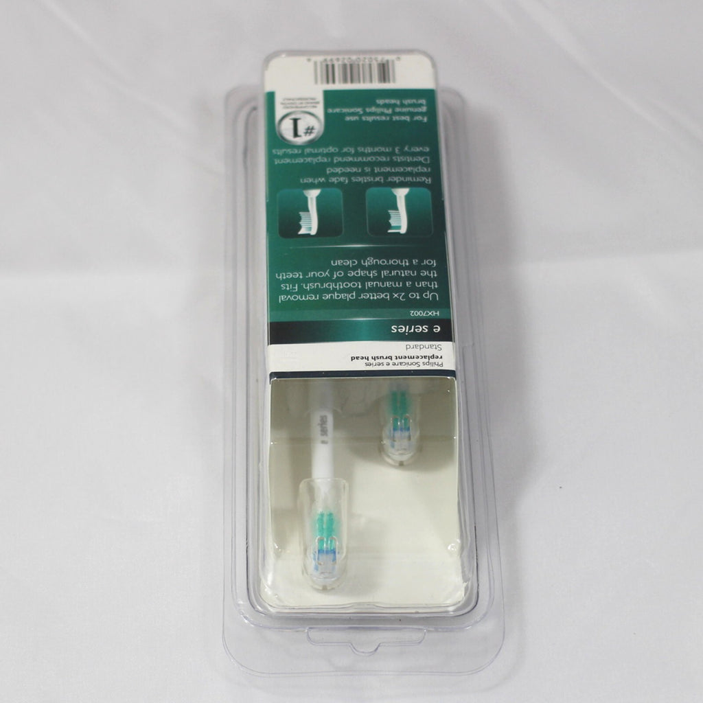 2-Pack Philips Sonicare E-Series HX7002 Replacement Toothbrush Heads - Sealed, Fits All Essence 5000 Series