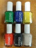 6-Piece Summer Nail Polish Set - Bright Colors for Pedicure & Manicure