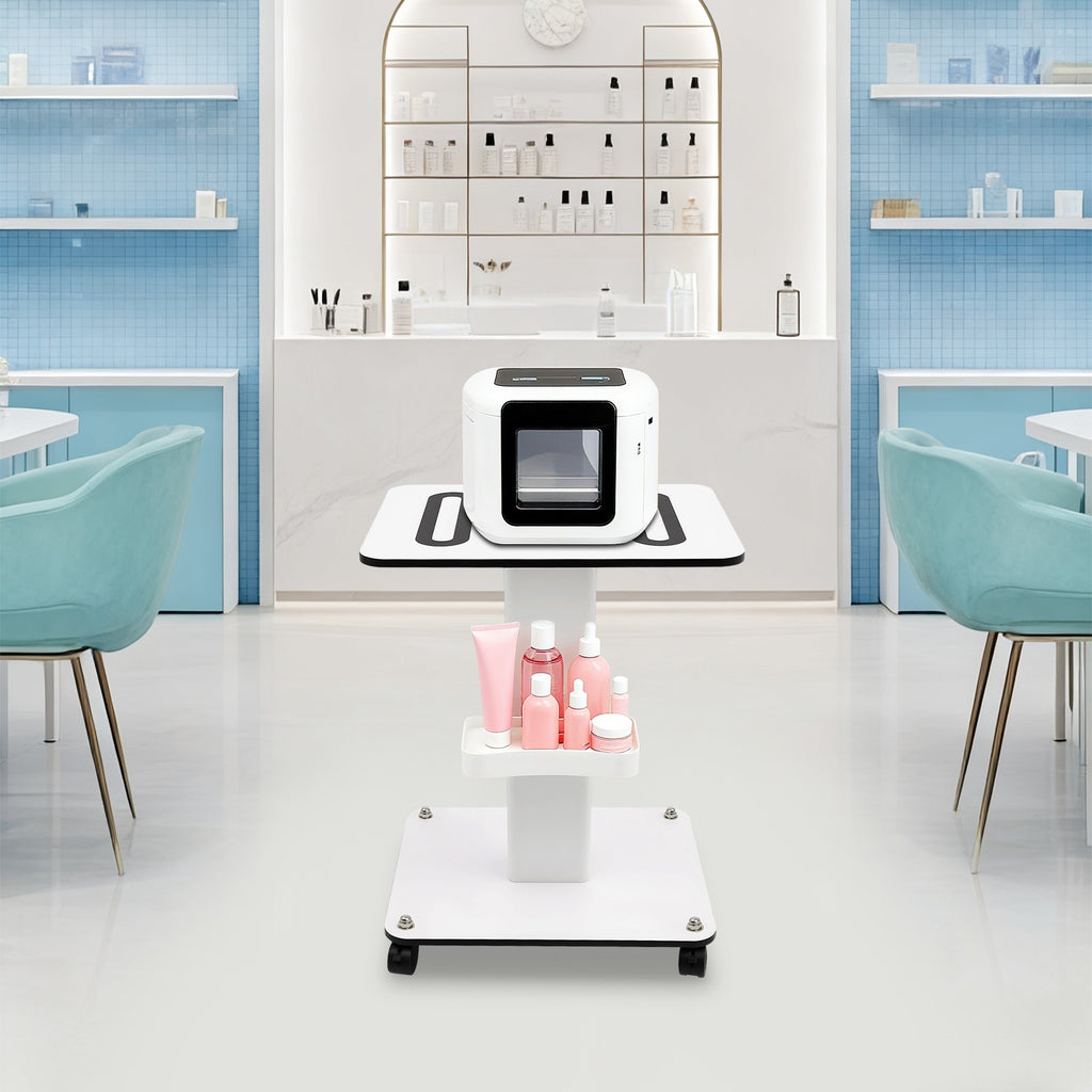 Salon Trolley Cart with 40kg Load, Mobile Beauty Equipment Stand