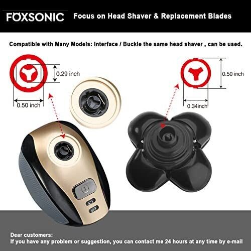 Universal 5 Blade Electric Shaver Replacement Heads for Men’s Razor - Model Variants