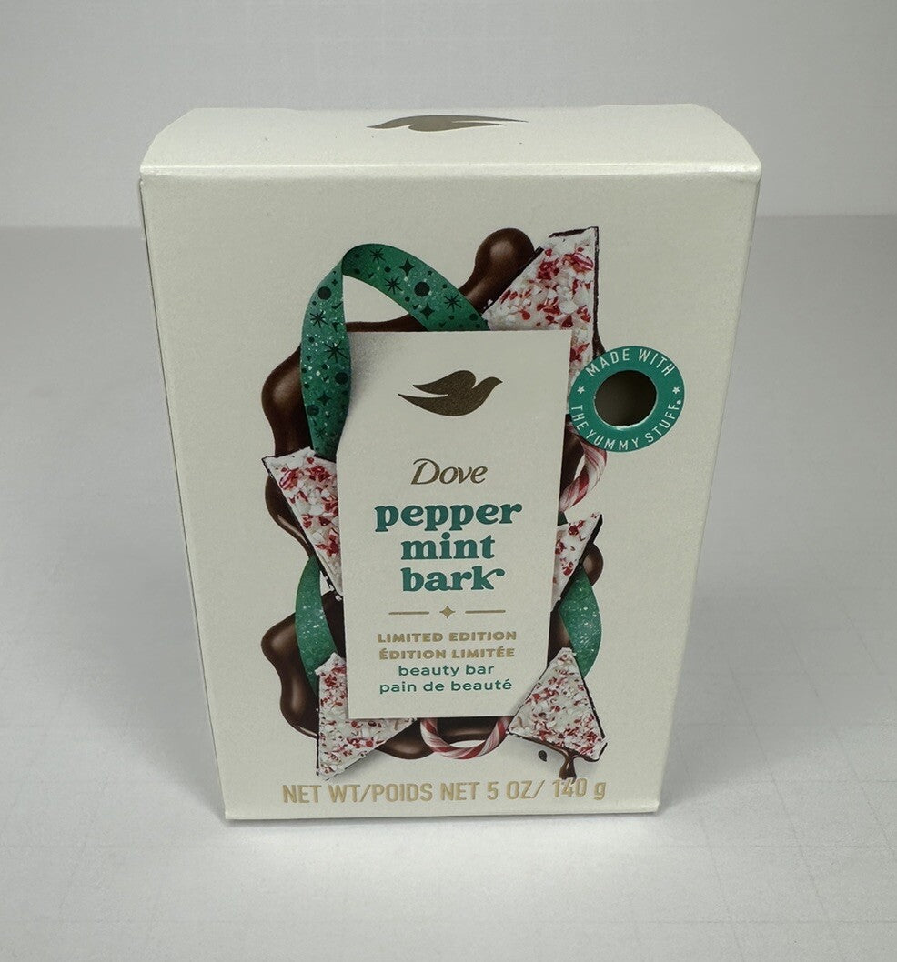Dove Peppermint Bark Beauty Bar Soap Pack of 2 - 5 OZ, Limited Edition