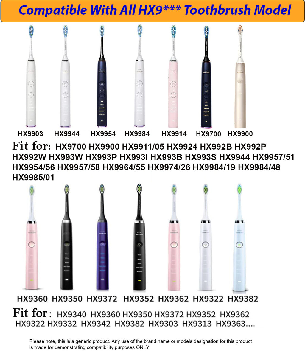 Travel Compatible Electric Toothbrush Charger for Philips Sonicare HX9100 HX9911/05