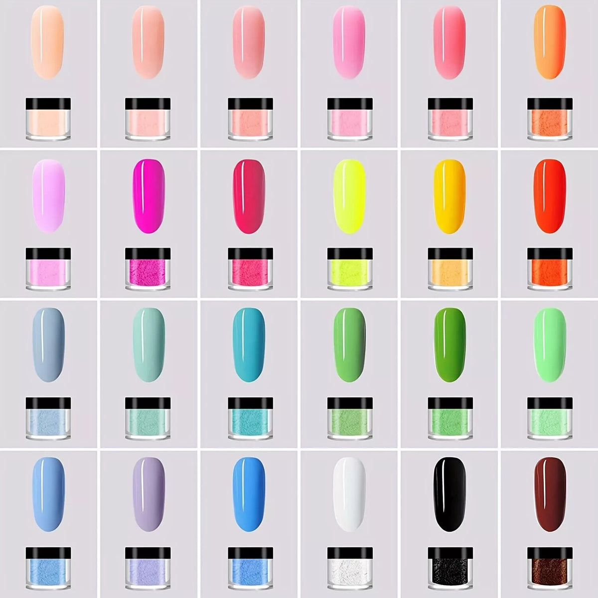 24-Color UV Gel Nail Polish Set - Builder & Art Nail Art Kit