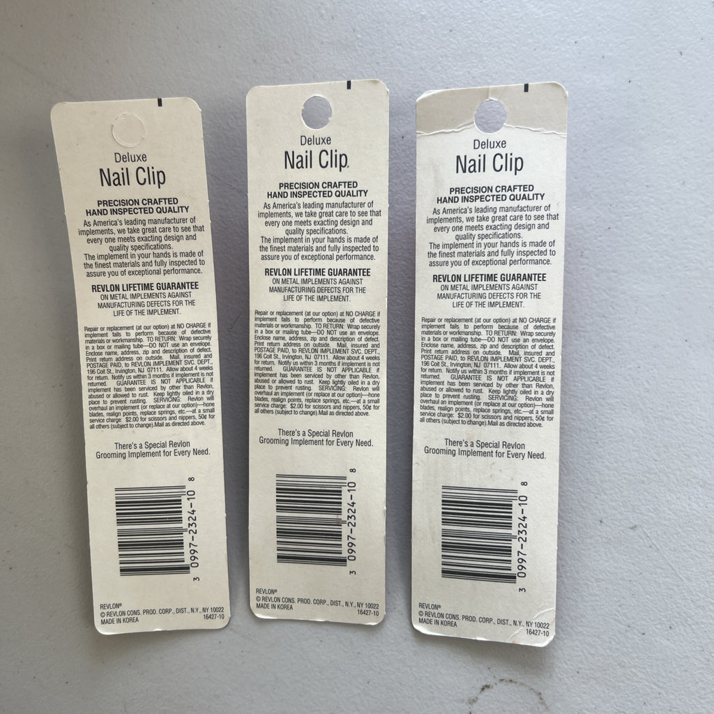 Vintage Revlon Nail Clipper Set - 3 Pcs, Discontinued 90s Korean Made