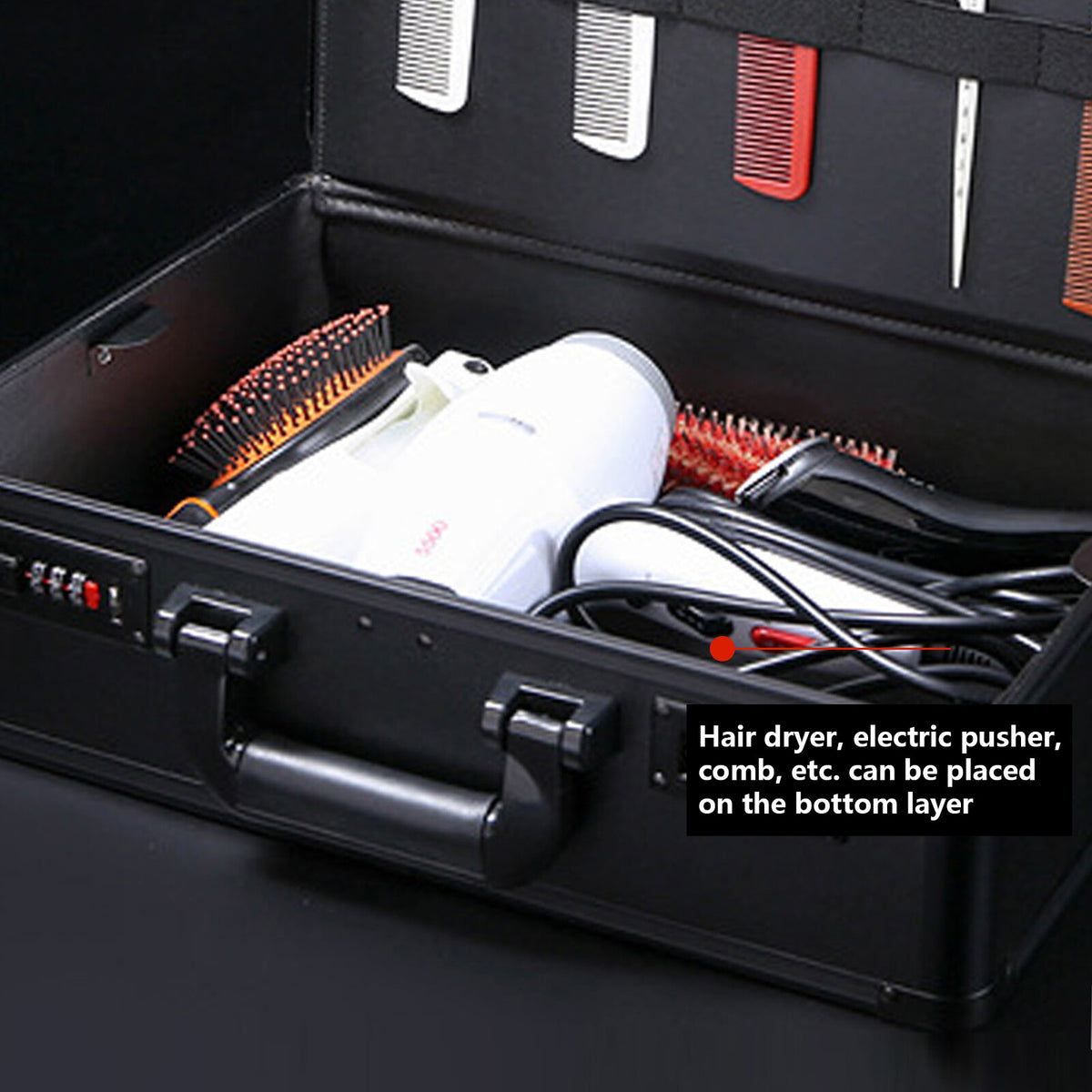 Travel Barber Carrying Case for Hair Clippers & Salon Tools