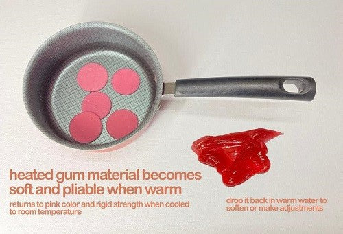 DIY Denture Kit with Medical-Grade Gum Material for Custom Fit Upper & Lower Dentures