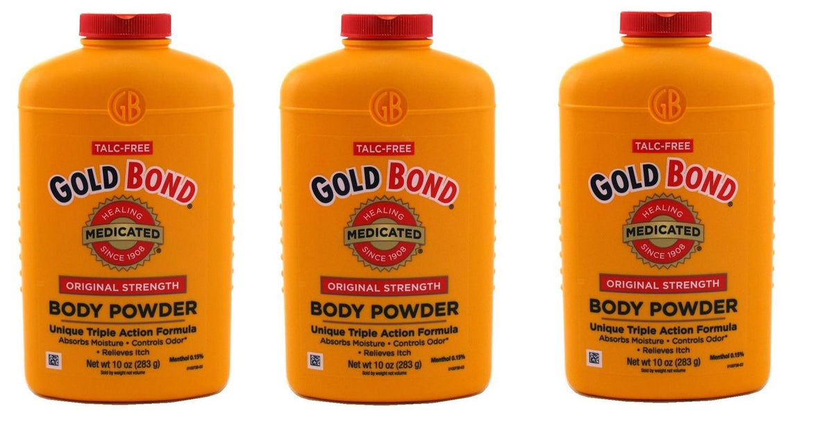 Gold Bond Medicated Body Powder Original Strength 10oz - 3 Pack